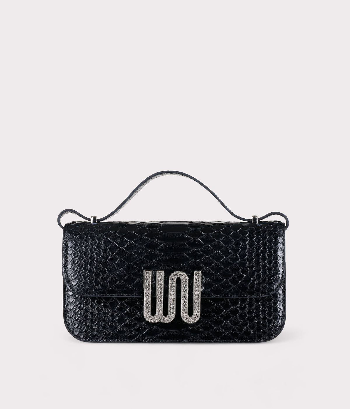 White Noise The Label Selenite Noir shoulder bag, interior