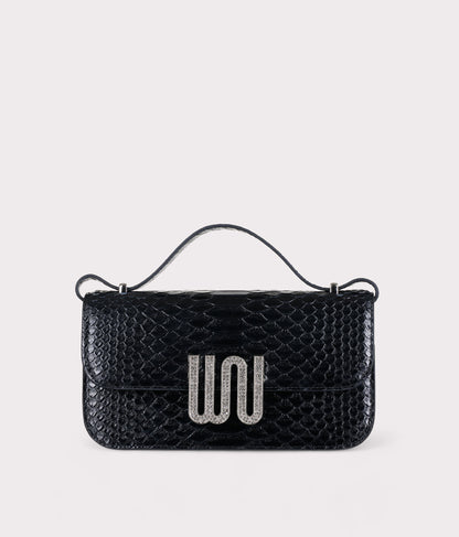 White Noise The Label Selenite Noir shoulder bag, interior