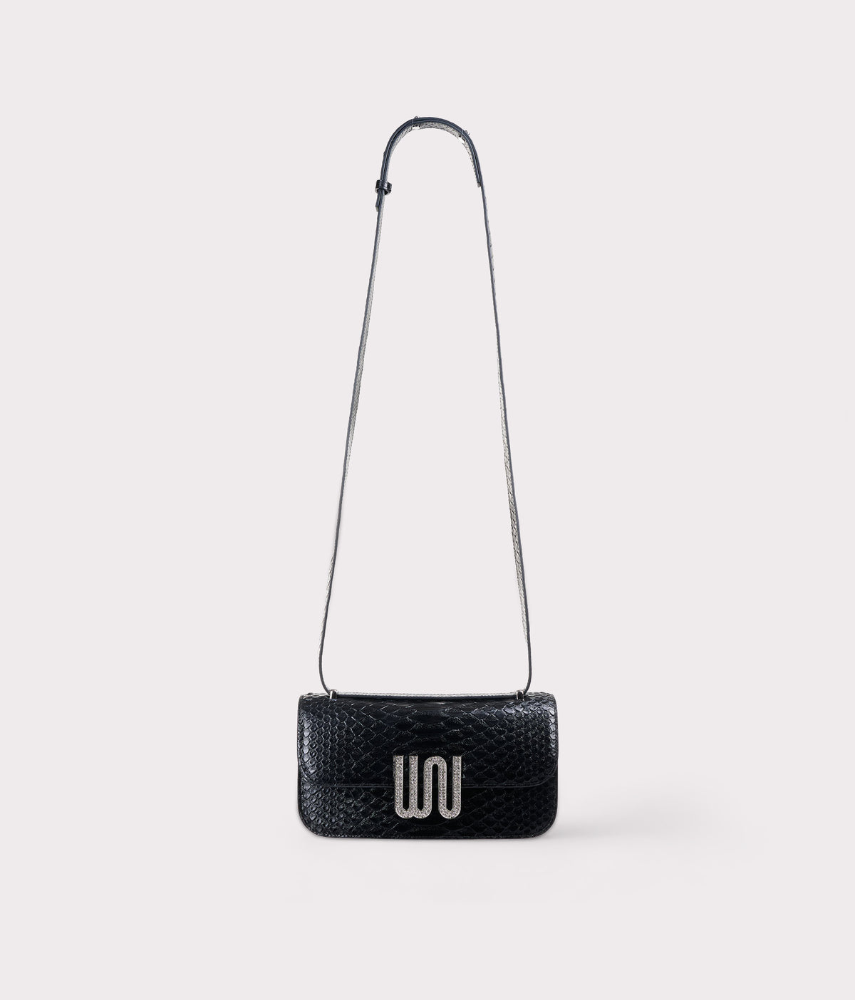 White Noise The Label Selenite Noir shoulder bag, side view