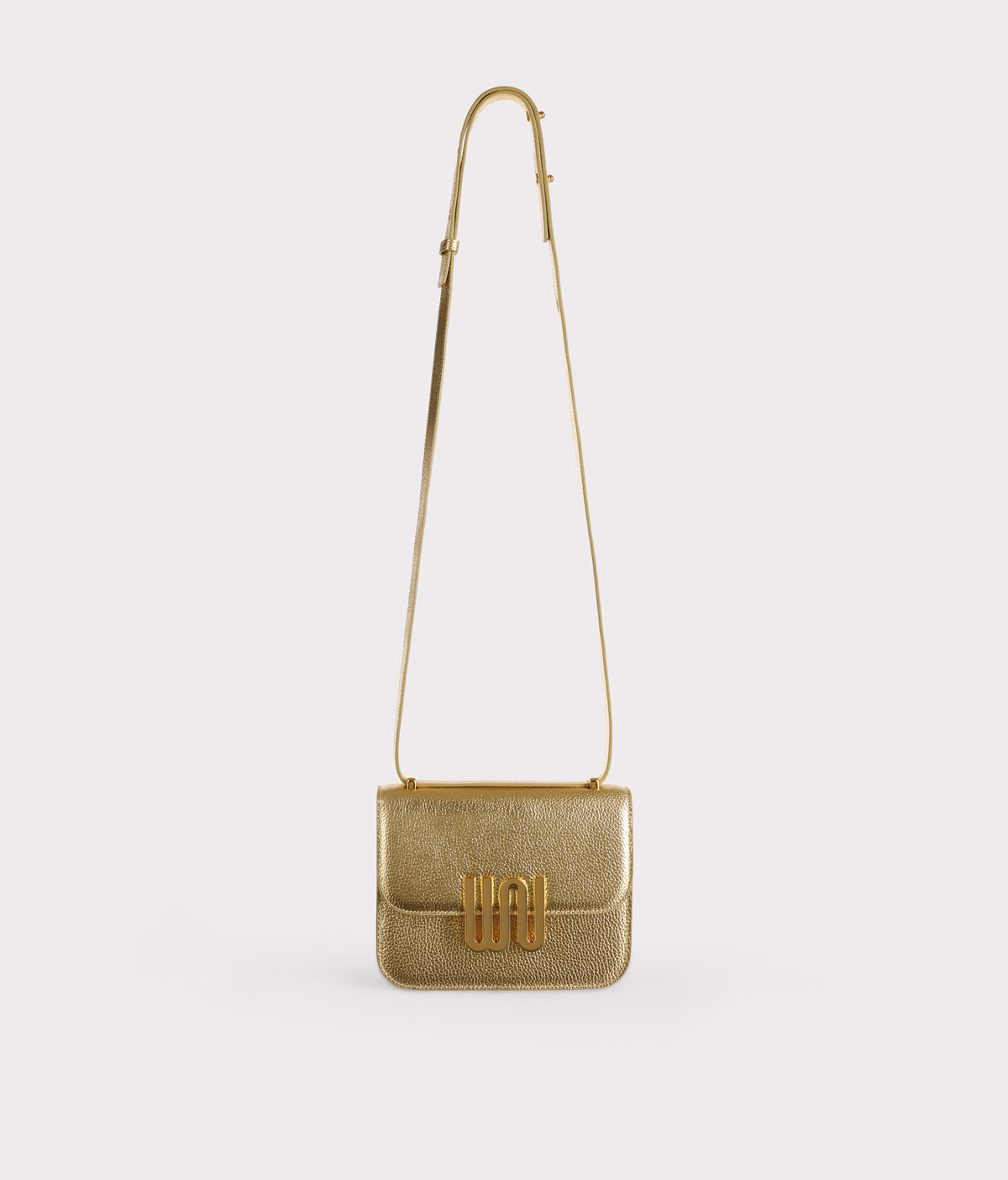 White Noise The Label Pyrite Golden crossbody bag, side view
