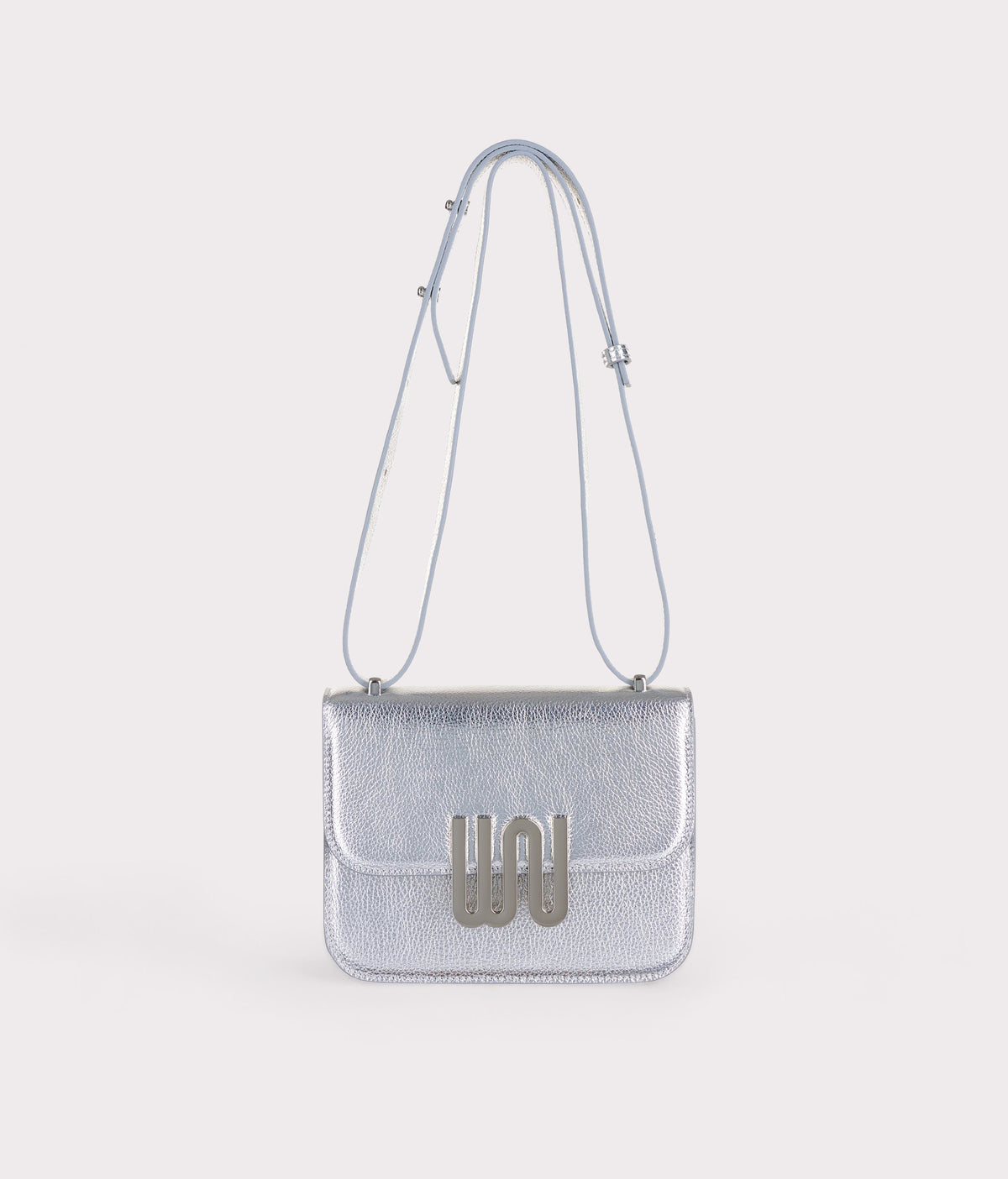 White Noise The Label Pyrite Sleek Silver crossbody bag, detail