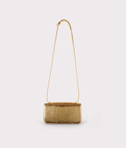 White Noise The Label Selenite Golden shoulder bag, side view