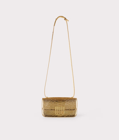 White Noise The Label Selenite Golden shoulder bag, detail