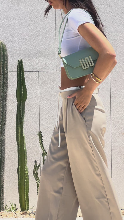 Garnet Spearmint Togo leather crossbody bag video