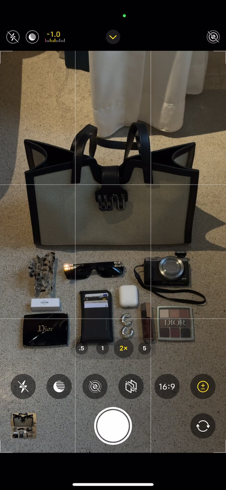 black tote bag made up of black leather