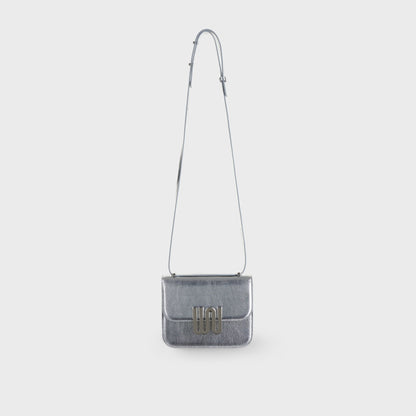 White Noise The Label Pyrite Sleek Silver crossbody, full strap